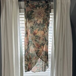 Show Me Your MuMu Floral High Low Wrap Skirt